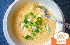 Фото рецепта: Кукурузный суп с морепродуктами