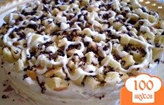 Фото рецепта: «Тортик на сковороде со сметаным кремом»