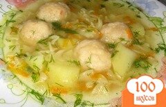 Фото рецепта: Суп с сырными шариками