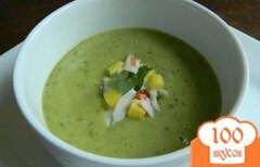 Фото рецепта: Холодный суп из авокадо