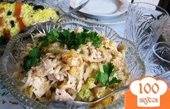 Фото рецепта: «Апельсиново-куриный салат»