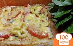 Фото рецепта: Пицца с курицей и овощами