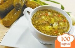 Фото рецепта: Суп c солеными огурцами