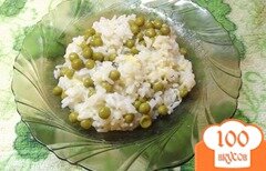 Фото рецепта: «Рис с зеленым горошком»