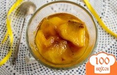 Фото рецепта: Персиковое варенье с курагой и кардамоном