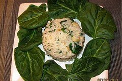 Фото рецепта: Рис с сельдереем и шпинатом