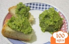 Фото рецепта: Бутерброды с зеленой намазкой