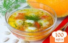 Фото рецепта: Суп с тыквой и фрикадельками