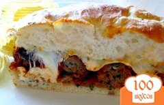 Фото рецепта: Сэндвич с фрикадельками