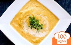 Фото рецепта: Тыквенный суп с перцем халапеньо
