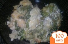 Фото рецепта: Свинина под овощной подушкой в духовке