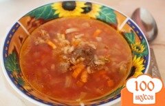 Фото рецепта: Суп харчо с томатным соком