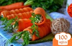 Фото рецепта: Закусочные трубочки "Морковки"