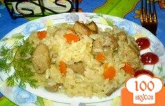 Фото рецепта: Рис со свининой и овощами