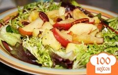 Фото рецепта: Салат с жареным пастернаком и яблоками