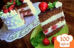 Фото рецепта: Шоколадный бисквитный торт