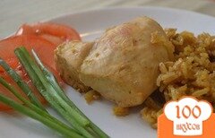 Фото рецепта: Курица по-тайски с рисом