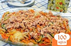 Фото рецепта: Фунцоза с овощами и тунцом.