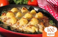 Фото рецепта: Мусака с брокколи и картофельным пюре