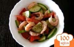Фото рецепта: Летний салат с креветками