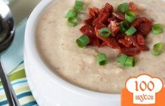 Фото рецепта: Суп из цветной капусты с паприкой и беконом