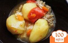 Фото рецепта: Сытное овощное рагу с курицей