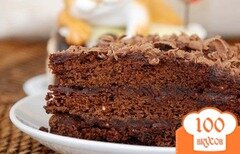 Фото рецепта: Шоколадный торт на скорую руку