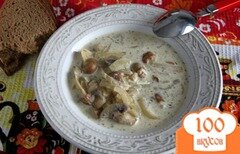 Фото рецепта: Бархатный грибной суп