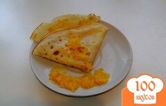 Фото рецепта: Апельсиновые блины с апельсиновым соусом