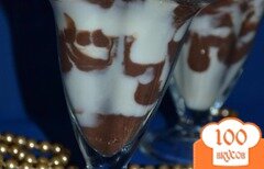 Фото рецепта: Йогуртовый десерт «Зебра»
