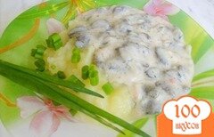Фото рецепта: Грибы в сметанном соусе