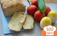 Фото рецепта: «Хлеб с чесноком и луком в хлебопечке»