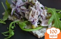Фото рецепта: Капустный салат с копченой курицей