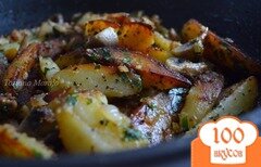 Фото рецепта: Жареный картофель с грибами
