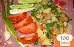 Фото рецепта: Картофель тушеный с ребрышками