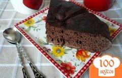 Фото рецепта: Простой кекс с какао в мультиварке