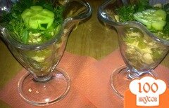 Фото рецепта: «Салат с куриным филе и соевым соусом»