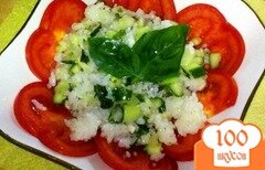 Фото рецепта: Салат с рисом и базиликом