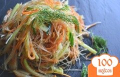 Фото рецепта: Салат с рисовой лапшой