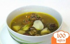 Фото рецепта: Суп грибной с фрикадельками