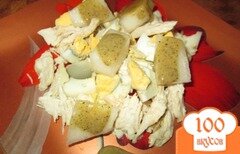Фото рецепта: Салат с дыней и курицей