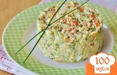 Фото рецепта: Салат из яиц и зеленого лука