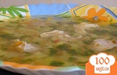Фото рецепта: Куриный суп с кабачками