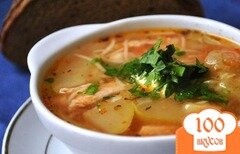 Фото рецепта: «Суп с кабачками и курицей»