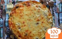 Фото рецепта: Лоранский пирог с курицей и грибами
