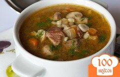 Фото рецепта: Суп с говядиной и грибами