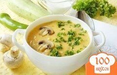 Фото рецепта: Куриный суп-пюре с грибами