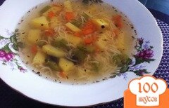 Фото рецепта: Суп из ребрышек с вермишелью