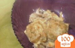 Фото рецепта: Куриные фрикадельки в сливочно-грибном соусе