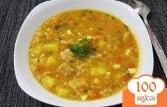 Фото рецепта: Ароматный суп-харчо